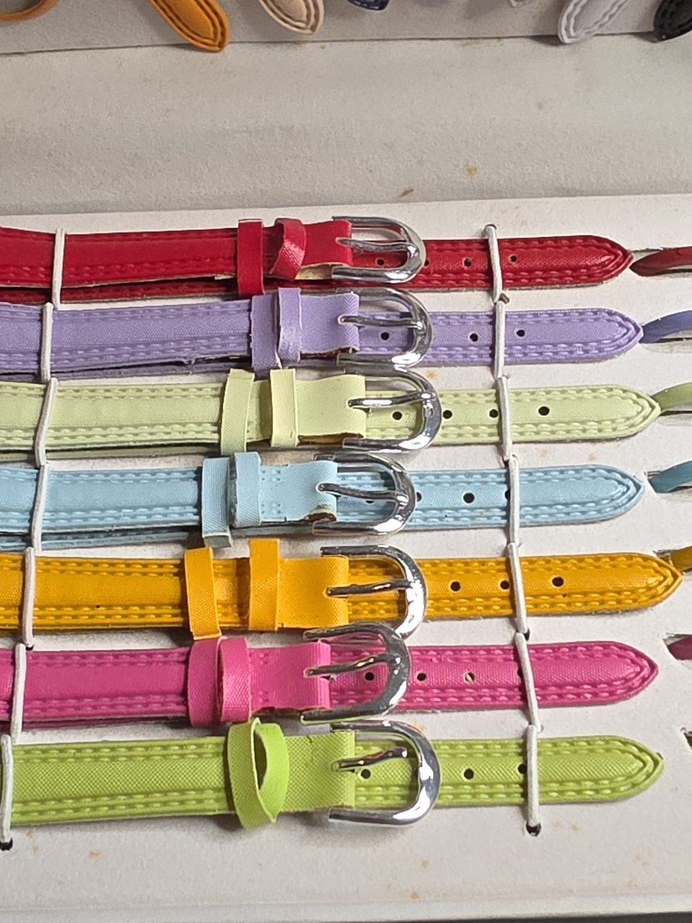 Kids Colorful Pastel Adjustable Belt - Pink, Yellow, Blue, Green, Lavender, Red